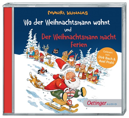 Hörbuch-CD Mauri Kunnas: Wo der Weihnachtsmann wohnt & macht Ferien, Dirk Bach & Axel Prahl
